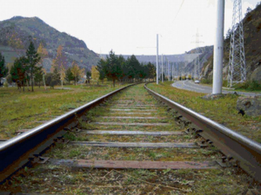 рельсы - природа - предпросмотр