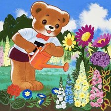 Схема вышивки «мишки»