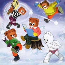 Схема вышивки «мишки»