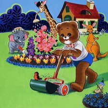 Схема вышивки «мишки»