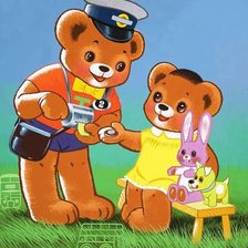 Схема вышивки «мишки»