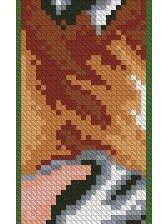 Схема вышивки «Закладка Тигр»
