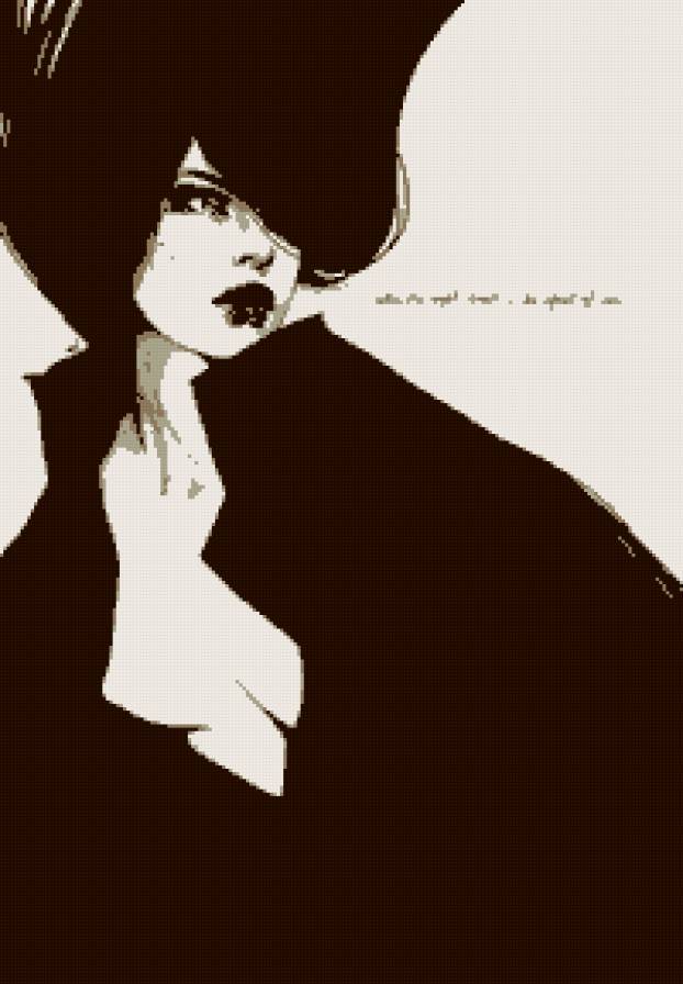 девушка - монохром, люди, лицо, девушка - предпросмотр