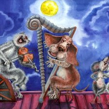 Схема вышивки «Концерт на крыше»