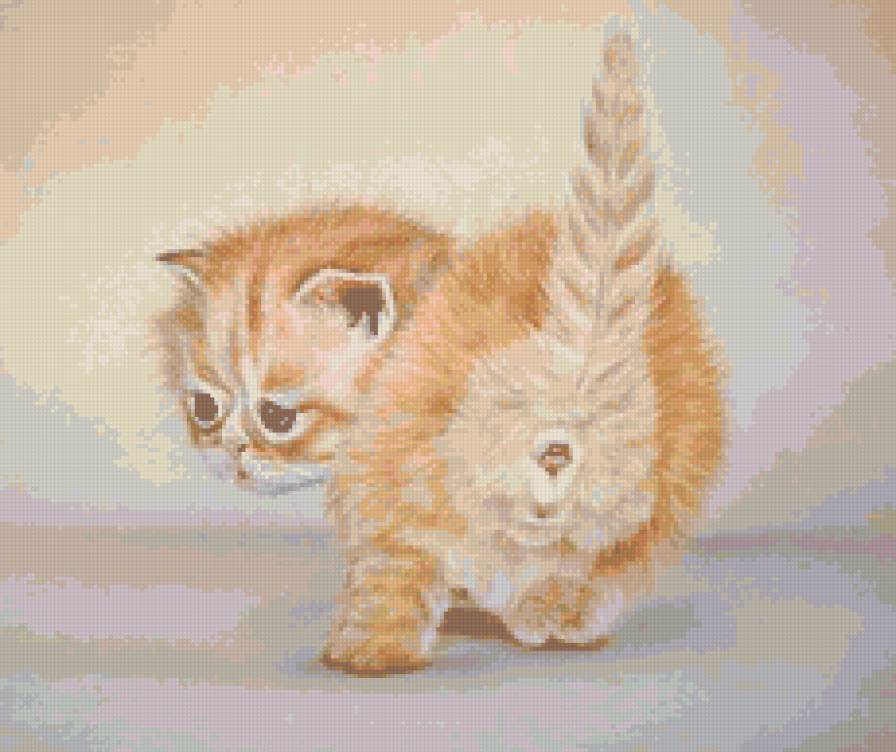 Малыш - рисунок, кот - предпросмотр