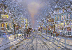 зимний город - зима, город - оригинал