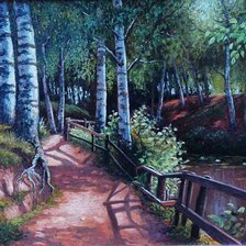 Схема вышивки «Серия "Пейзаж. Лето"»