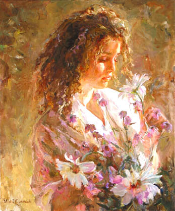 №27387 - гармаш, девушка, букет - оригинал