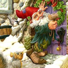 Схема вышивки «Домик гномика»