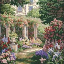 Схема вышивки «райский уголок»