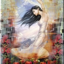 Схема вышивки «девушка»