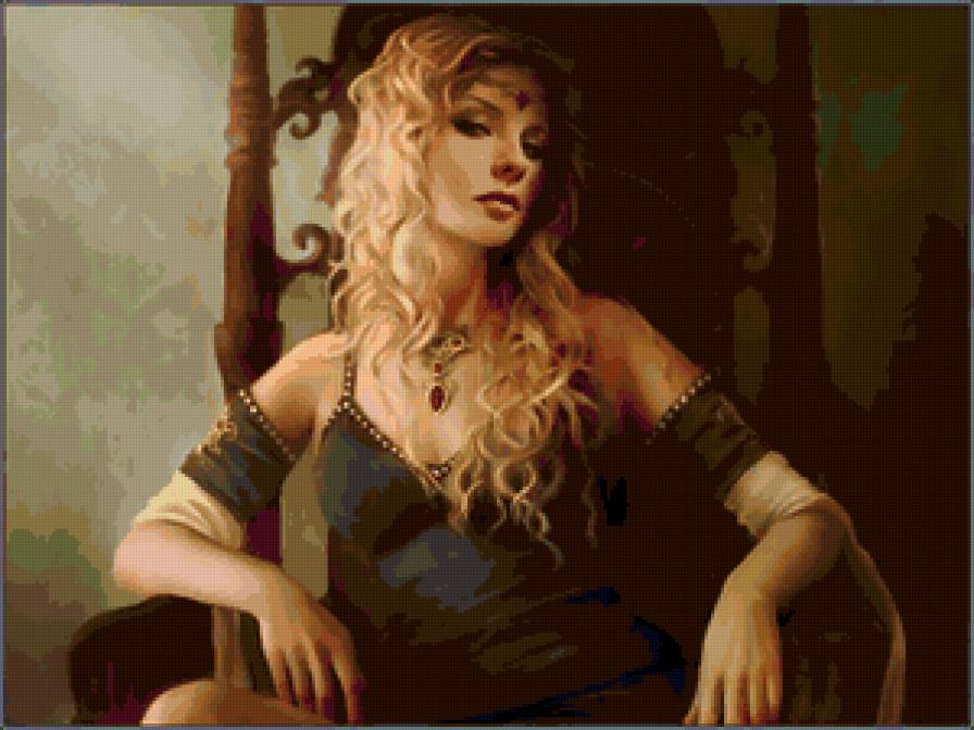 девушка - чувства, тоска, люди, лица, фэнтези, девушка, взгляд - предпросмотр