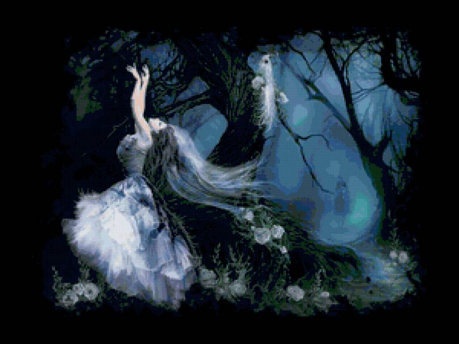 девушка - фэнтези, тоска, чувства, взгляд, люди, лица, девушка - предпросмотр