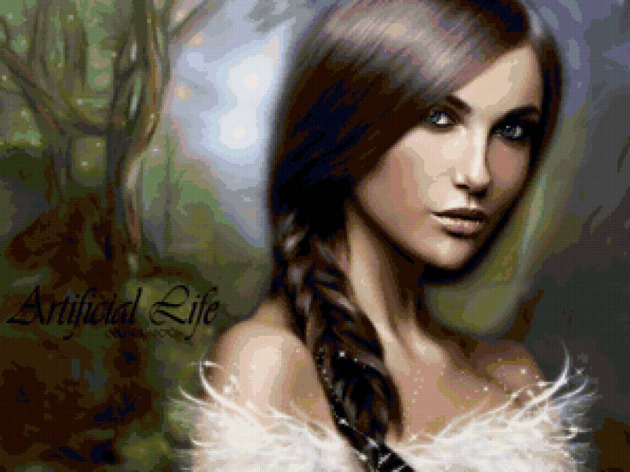 девушка - люди, девушка, взгляд, лица, фэнтези, тоска, чувства - предпросмотр