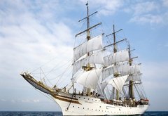 морской пейзаж - корабль, море, пейзаж - оригинал