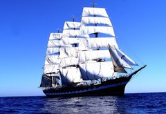 морской пейзаж - пейзаж, парусник, море - оригинал