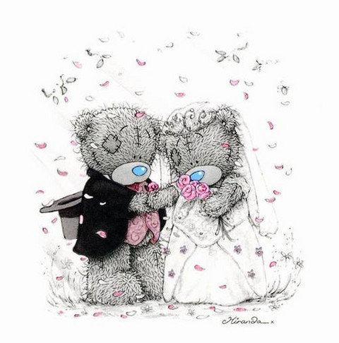 свадьба - невеста, тедди, торжество, жених, мишки - оригинал