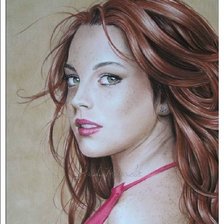 Схема вышивки «девушка»