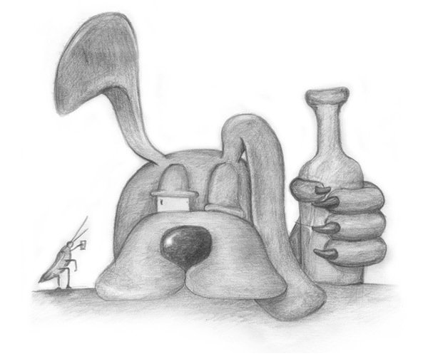 друзья - животные, щенок, собака - оригинал