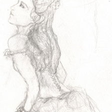 Схема вышивки «девушка»