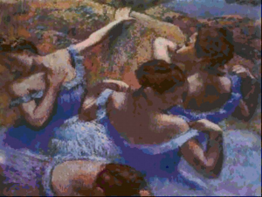 Балерины Дега - картина, живопись балет - предпросмотр