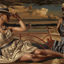 Схема вышивки «Подружки»