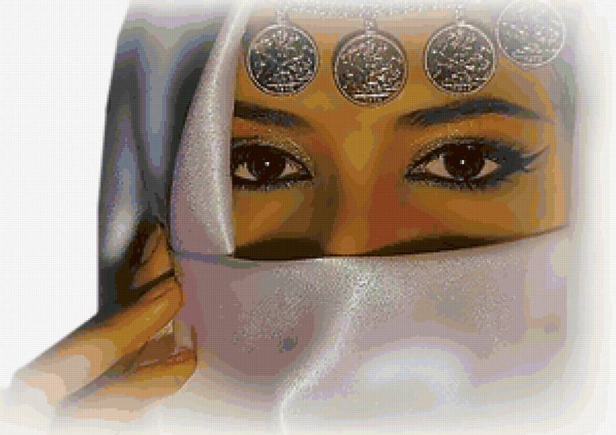 Восточная красавица - восток, девушка, глаза - предпросмотр