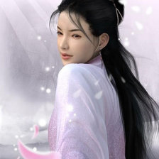 Схема вышивки «Девушка»