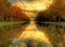 Схема вышивки «осенний пейзаж»