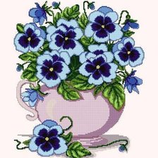 Схема вышивки «цветики»