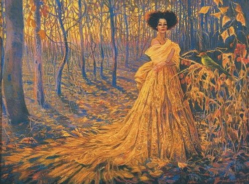 ( - женщина, осень - оригинал