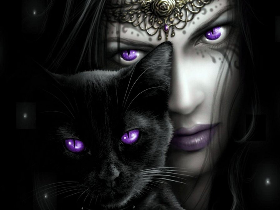 №29270 - животные, котята, девушка, кошка, кот, люди - оригинал