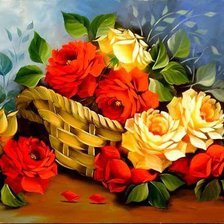 Схема вышивки «розы»