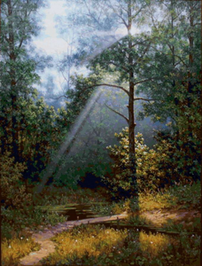 Полдень Потас - природа, пейзаж, картина, живопись - предпросмотр