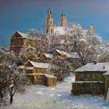 Схема вышивки «Старый Минск»