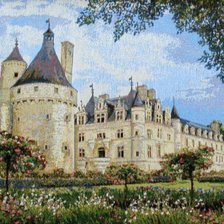 Схема вышивки «Замок весной»