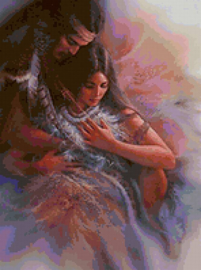 Из жизни индейцев. Любовь ч1 - мужчина, женщина, индейцы, цивилизации, пара, романтика, любовь - предпросмотр