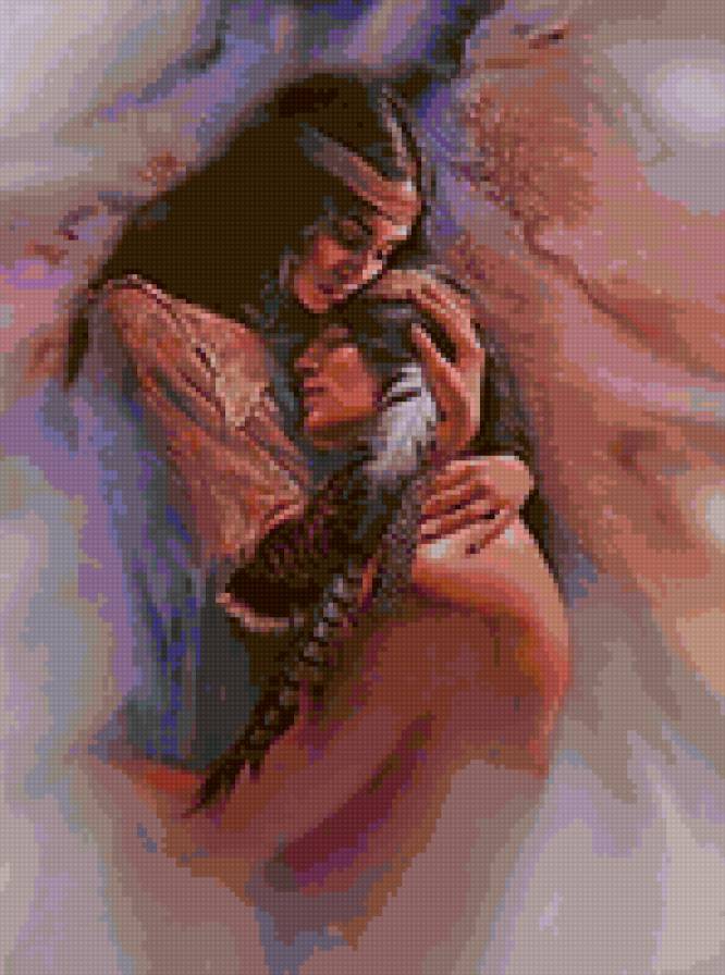 Из жизни индейцев. Любовь ч2 - мужчина, романтика, пара, индейцы, любовь, женщина, цивилизации - предпросмотр