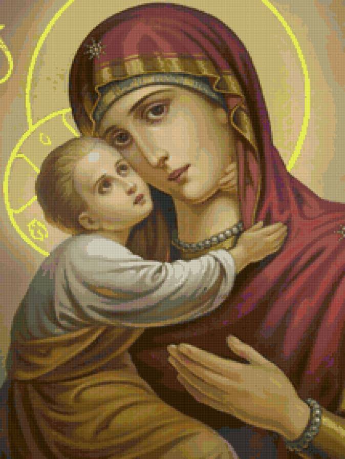 Божья Матерь Владимирская - икона - предпросмотр