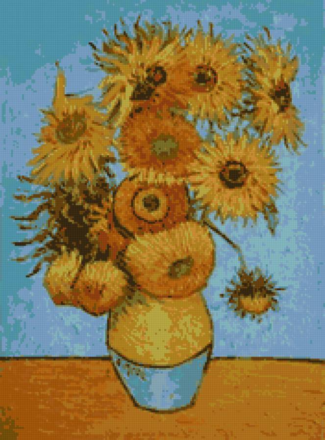 подсолнухи 1 - ван гог - предпросмотр
