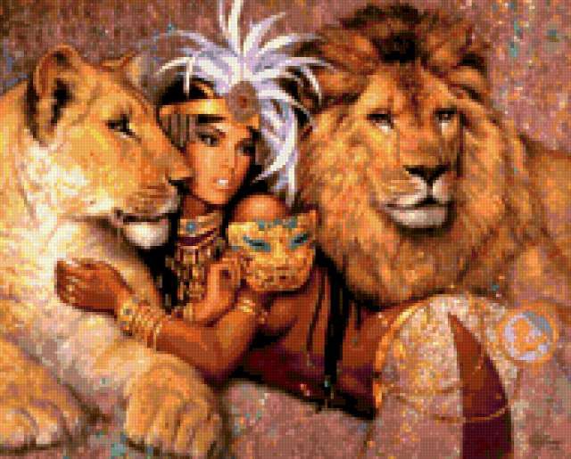 Львица - львица, девушка, африка, животные - оригинал