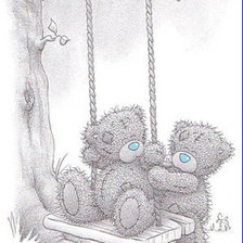 Схема вышивки «мишки»