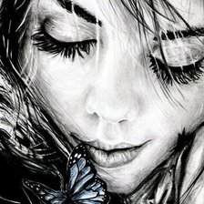 Схема вышивки «девушка»