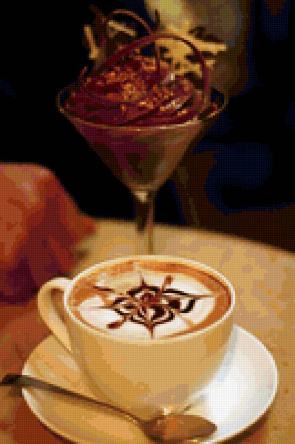 Серия "Чашечка кофе" - кофе, пара - предпросмотр