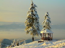 Схема вышивки «зимний пейзаж»