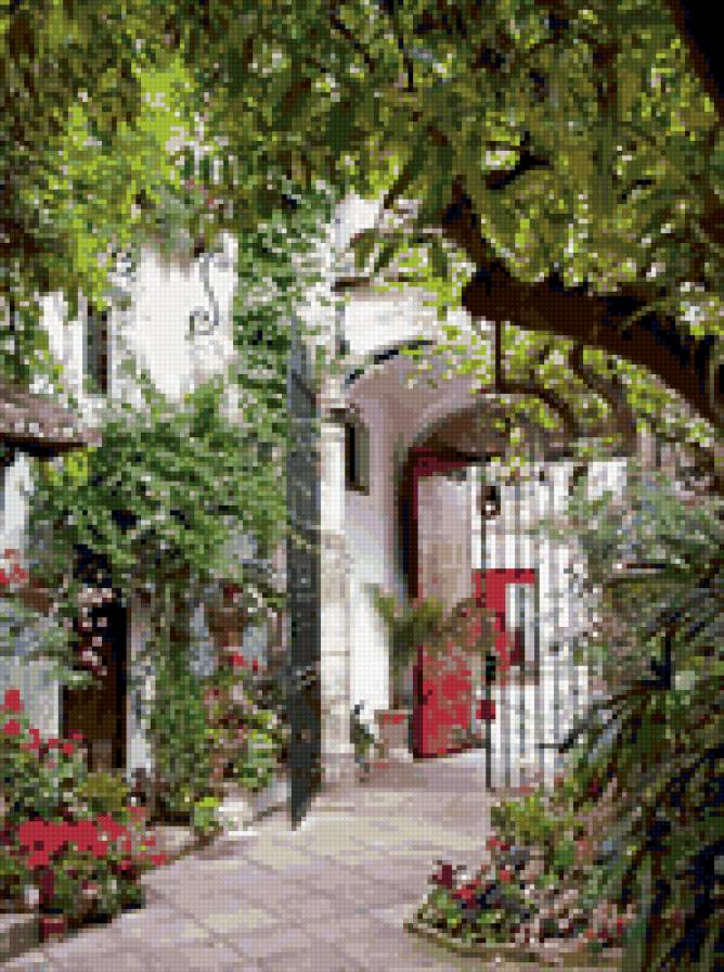 №30252 - природа, искусство, живопись, цветы, картина - предпросмотр