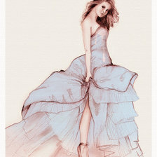 Схема вышивки «девушка»