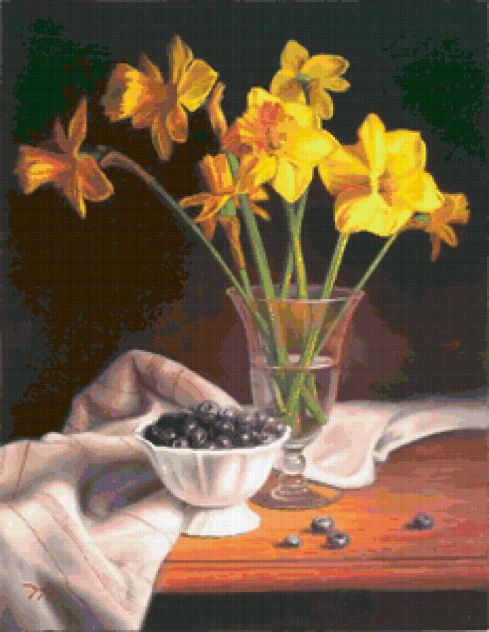 цветы - букет, цветы, натюрморт, природа - предпросмотр