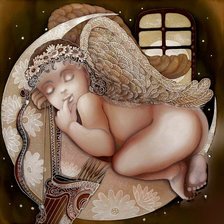 Схема вышивки «Спящий ангел»