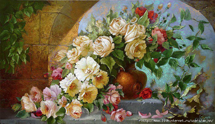 №31312 - цветы в вазе - оригинал